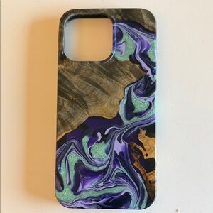 Artistic Purple and Green Phone Case